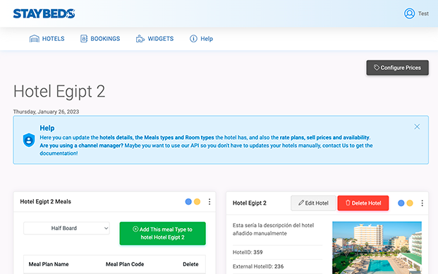Staybeds hotel software